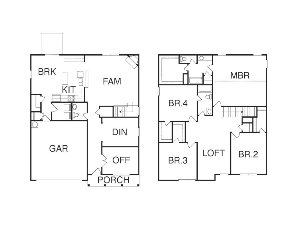 6405 Clark Creek Trail, Whitsett, NC floorplan. Hosted by D.R. Horton Builders